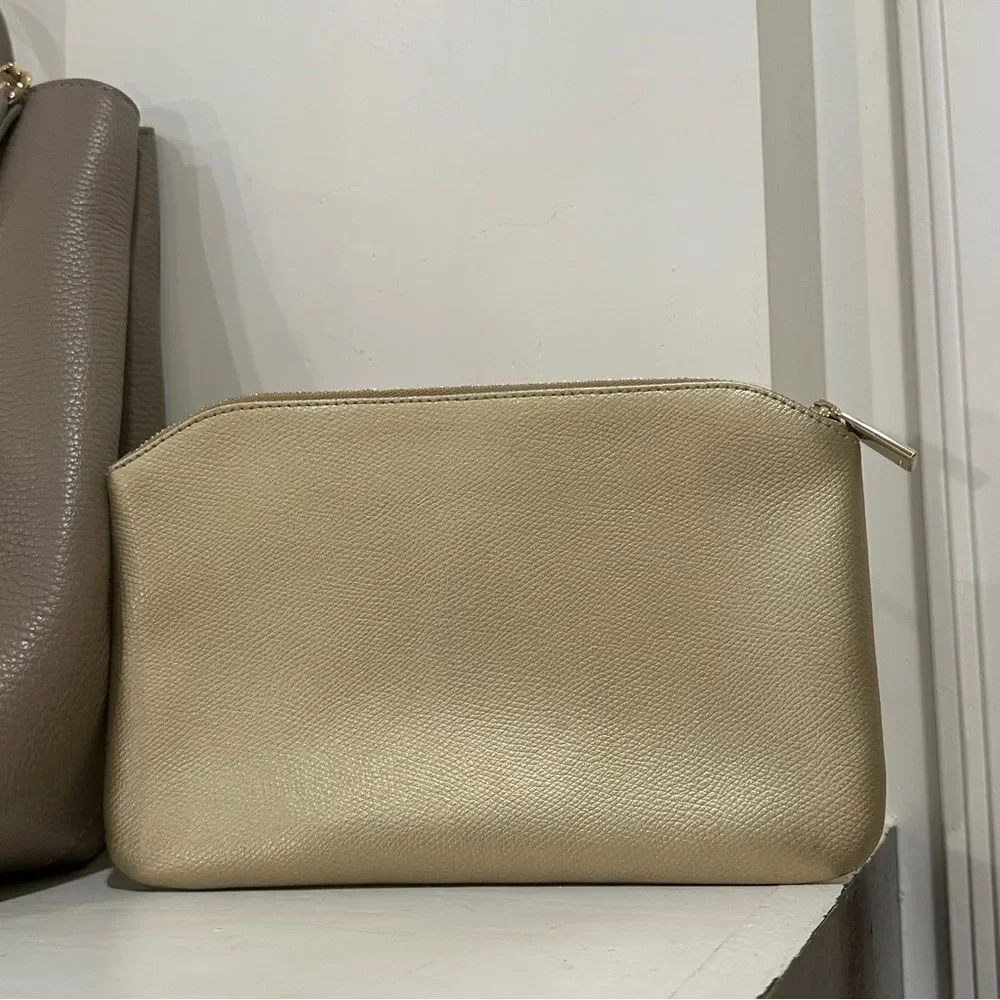 Furla Gold Cosmetic Bag Elegant Design